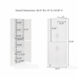 Crosley Furniture Savannah Corner Pantry in White