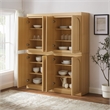 Crosley Furniture Marco 2-Piece Kitchen Pantry Storage Cabinet Set in Ash
