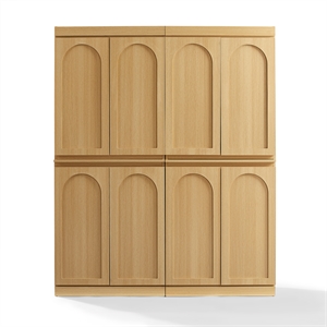 Crosley Furniture Marco 2-Piece Kitchen Pantry Storage Cabinet Set in Ash