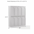 Crosley Furniture Marco 2-Piece Kitchen Pantry Storage Cabinet Set in Ash