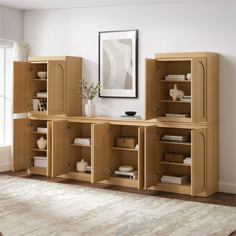 Crosley Furniture Marco 3-Piece Entertainment Center in Ash