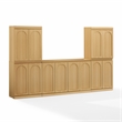 Crosley Furniture Marco 3-Piece Entertainment Center in Ash