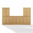 Crosley Furniture Marco 3-Piece Entertainment Center in Ash