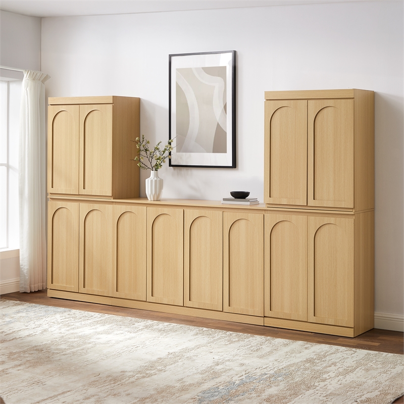 Crosley Furniture Marco 3-Piece Entertainment Center in Ash