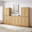 Crosley Furniture Marco 3-Piece Entertainment Center in Ash
