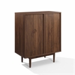 Crosley Furniture Liam 4 Cube Record Storage Media Stand in Walnut
