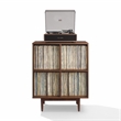 Crosley Furniture Liam 4 Cube Record Storage Media Stand in Walnut
