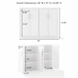 Crosley Furniture Savannah Sideboard in White