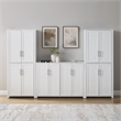 Crosley Furniture Savannah 3-Piece Sideboard & Pantry Set in White