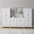 Crosley Furniture Savannah 3-Piece Sideboard & Pantry Set in White