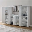 Crosley Furniture Savannah 3-Piece Sideboard & Pantry Set in White