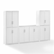 Crosley Furniture Savannah 3-Piece Sideboard & Pantry Set in White