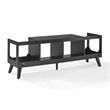 Crosley Furniture Asheville Low Record Storage Console in Black