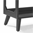 Crosley Furniture Asheville Low Record Storage Console in Black