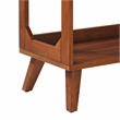 Crosley Furniture Asheville Medium Record Storage Stand in Walnut