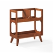 Crosley Furniture Asheville Medium Record Storage Stand in Walnut