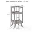 Crosley Furniture Asheville Small Record Storage Stand in Walnut