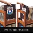 Crosley Furniture Asheville Small Record Storage Stand in Walnut