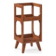 Crosley Furniture Asheville Small Record Storage Stand in Walnut