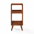 Crosley Furniture Asheville Small Record Storage Stand in Walnut