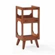 Crosley Furniture Asheville Small Record Storage Stand in Walnut