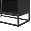 Crosley Furniture Enzo Medium Record Storage Stand in Black