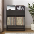 Crosley Furniture Enzo Medium Record Storage Stand in Black