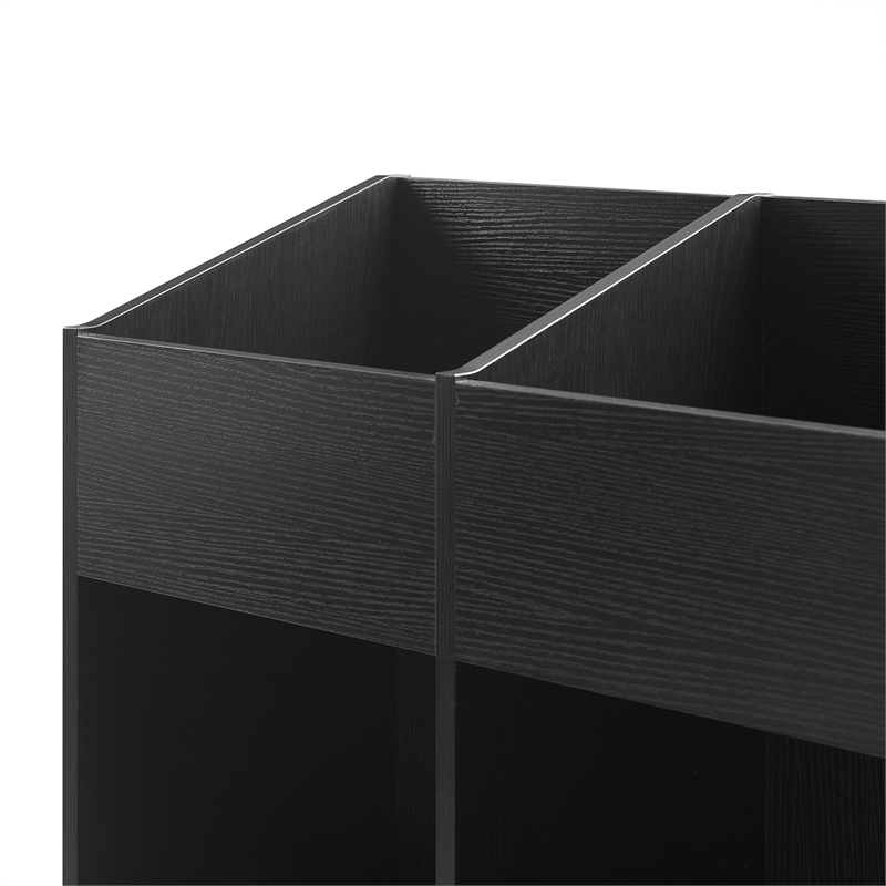 Crosley Furniture Enzo Medium Record Storage Stand in Black