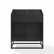 Crosley Furniture Enzo Medium Record Storage Stand in Black