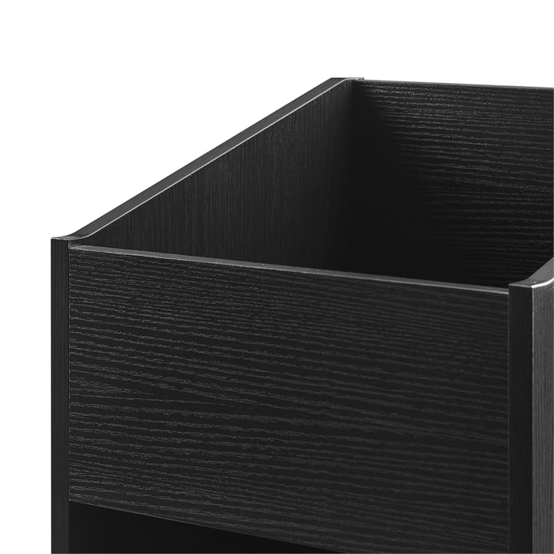 Crosley Furniture Enzo Small Record Storage Stand in Black