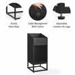 Crosley Furniture Enzo Small Record Storage Stand in Black