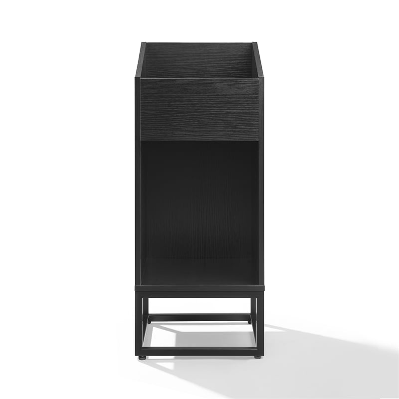 Crosley Furniture Enzo Small Record Storage Stand in Black