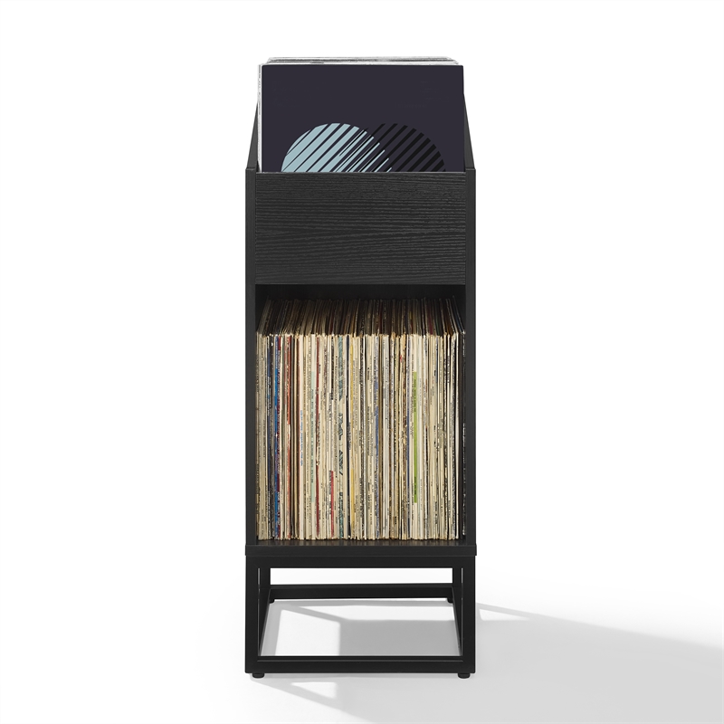 Crosley Furniture Enzo Small Record Storage Stand in Black