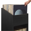 Crosley Furniture Enzo Small Record Storage Stand in Black