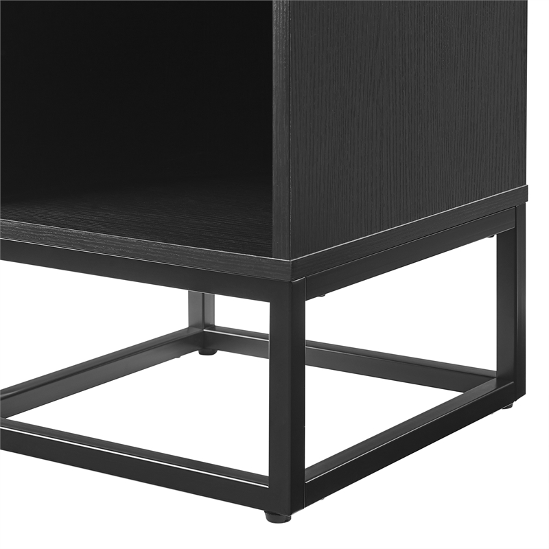 Crosley Furniture Enzo Small Record Storage Stand in Black