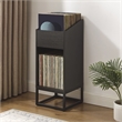 Crosley Furniture Enzo Small Record Storage Stand in Black