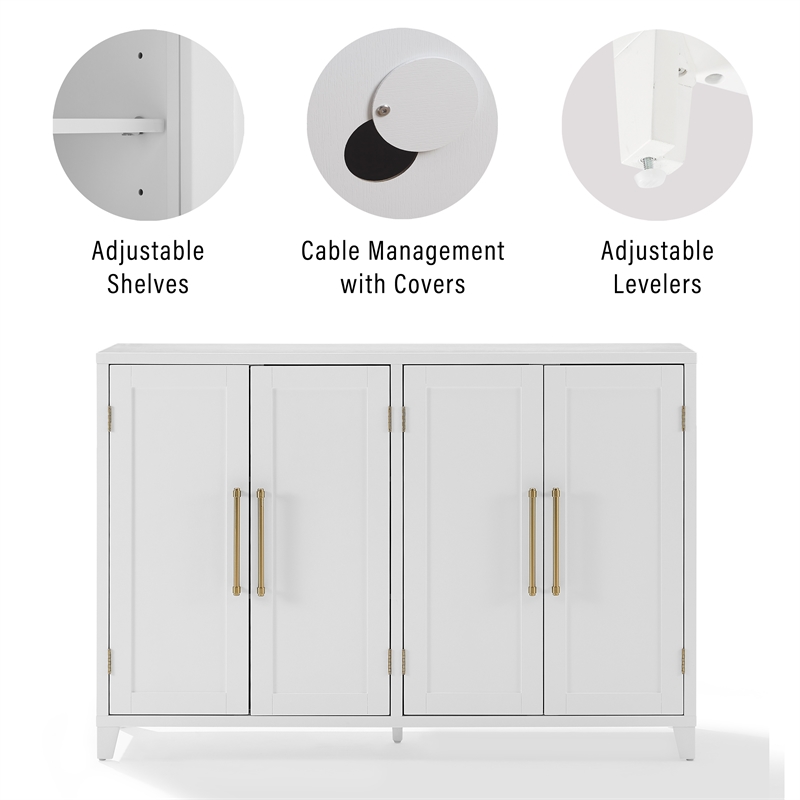 Crosley Furniture Roarke Sideboard in White