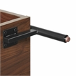 Crosley Furniture Greenwich Medium Record Storage Console in Walnut