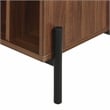 Crosley Furniture Greenwich Medium Record Storage Console in Walnut