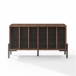 Crosley Furniture Greenwich Medium Record Storage Console in Walnut