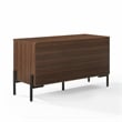 Crosley Furniture Greenwich Medium Record Storage Console in Walnut