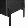 Crosley Furniture Greenwich Medium Record Storage Console in Black