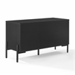 Crosley Furniture Greenwich Medium Record Storage Console in Black