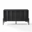Crosley Furniture Greenwich Medium Record Storage Console in Black