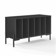 Crosley Furniture Greenwich Medium Record Storage Console in Black