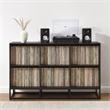 Crosley Furniture Enzo 6 Cube Record Storage Media Stand in Black