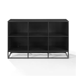 Crosley Furniture Enzo 6 Cube Record Storage Media Stand in Black