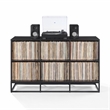 Crosley Furniture Enzo 6 Cube Record Storage Media Stand in Black