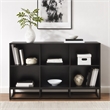Crosley Furniture Enzo 6 Cube Record Storage Media Stand in Black
