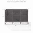 Crosley Furniture Enzo 6 Cube Record Storage Media Stand in Black